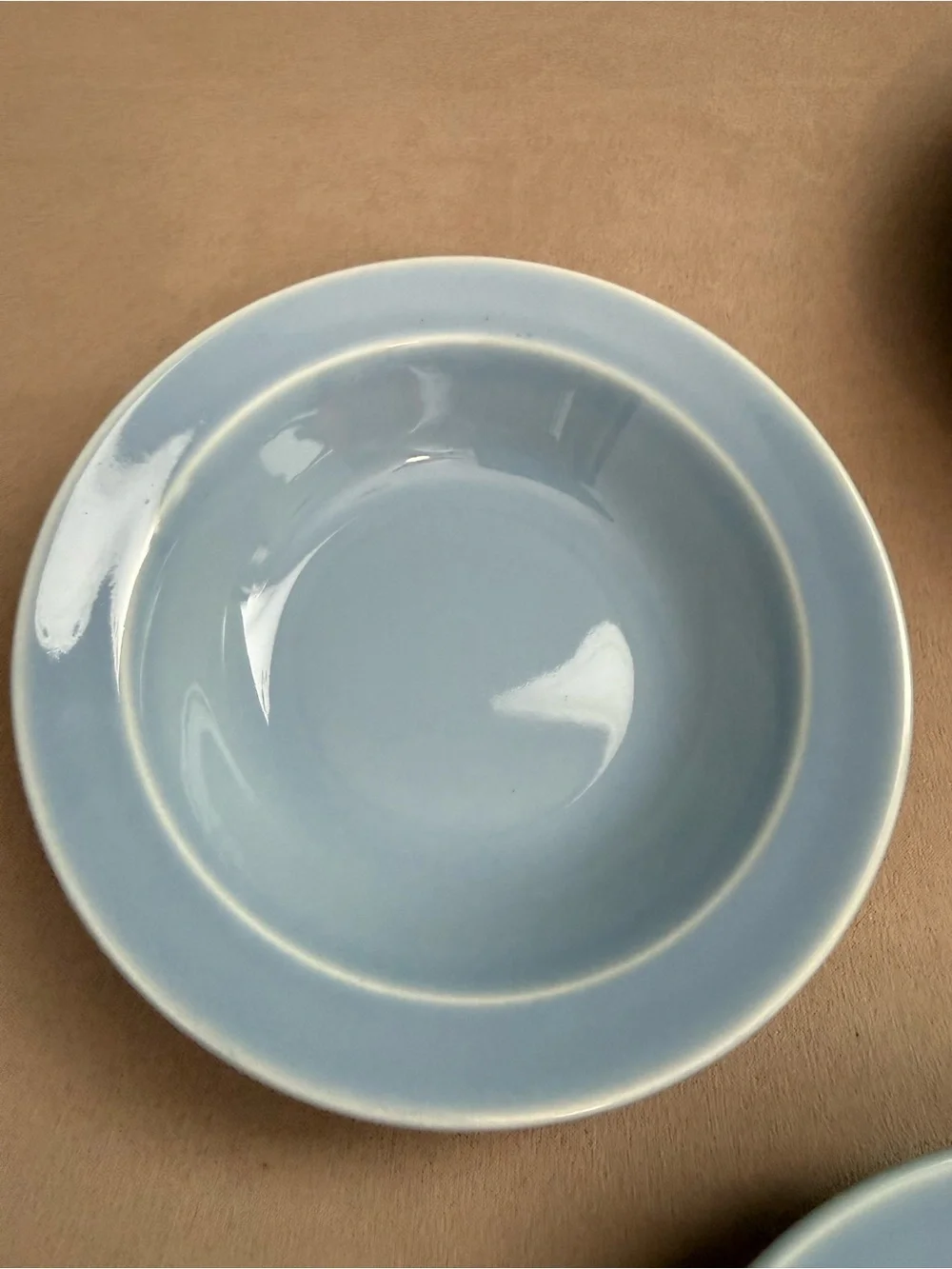 Vintage Lu-Ray Pastels Bowl - Set of 4 - Small Berry Dish Light Blue USA Easter